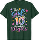 10th Birthday This Girl Is Now 10 Double Digits T-Shirt - T-Shirt | Forest