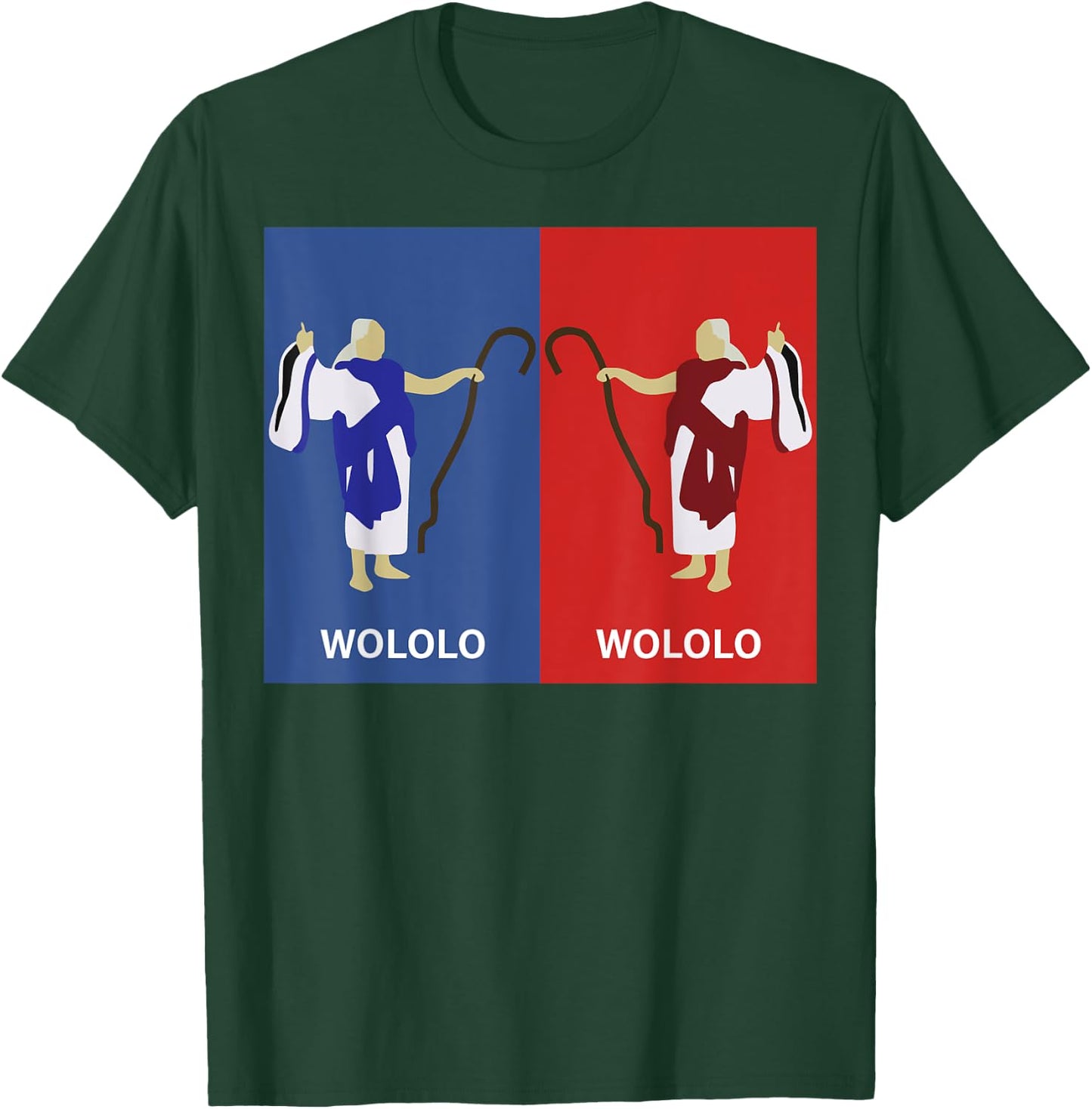 Retro Wololo Blue And Red T-Shirt - T-Shirt | Forest