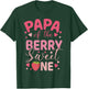 Papa Of The Berry Sweet One Strawberry First Birthday T-Shirt - T-Shirt | Forest