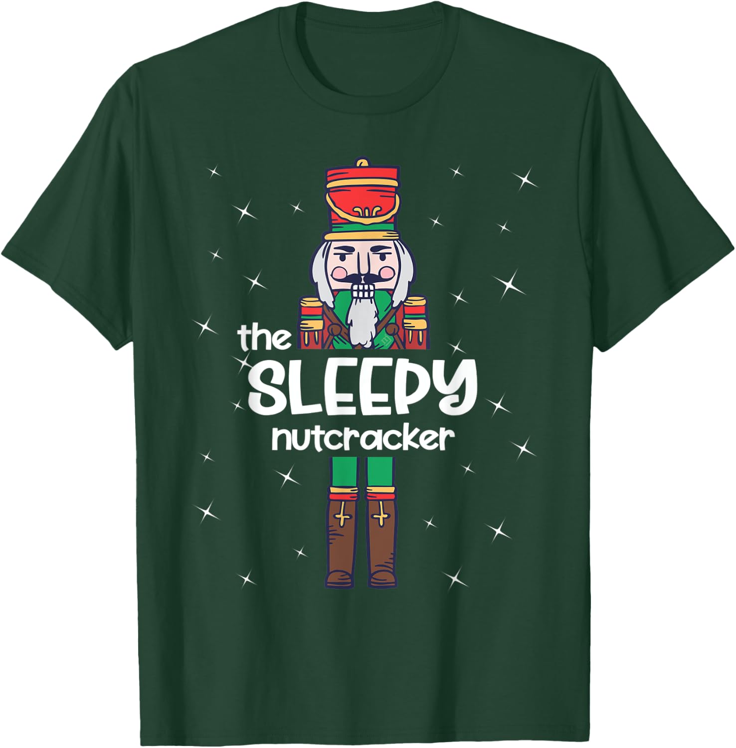 Sleepy Nutcracker Family Matching Funny Gift Pajama T-Shirt - T-Shirt | Forest