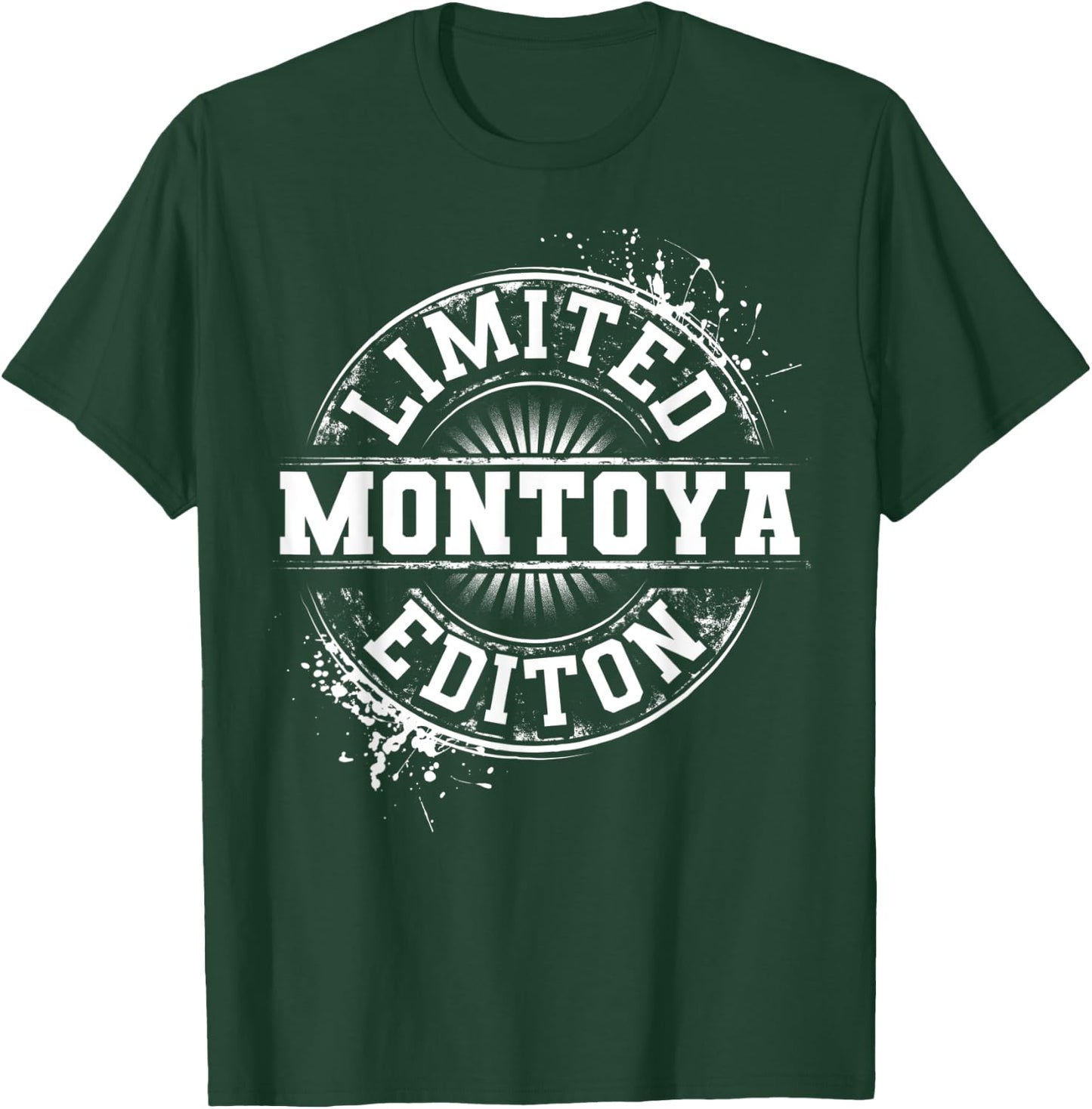 MONTOYA Funny Surname Family Tree Birthday Reunion Gift T-Shirt - T-Shirt | Forest