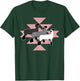 Show Club Lamb with Western Aztec-Inspired Geometric Pattern T-Shirt - T-Shirt | Forest