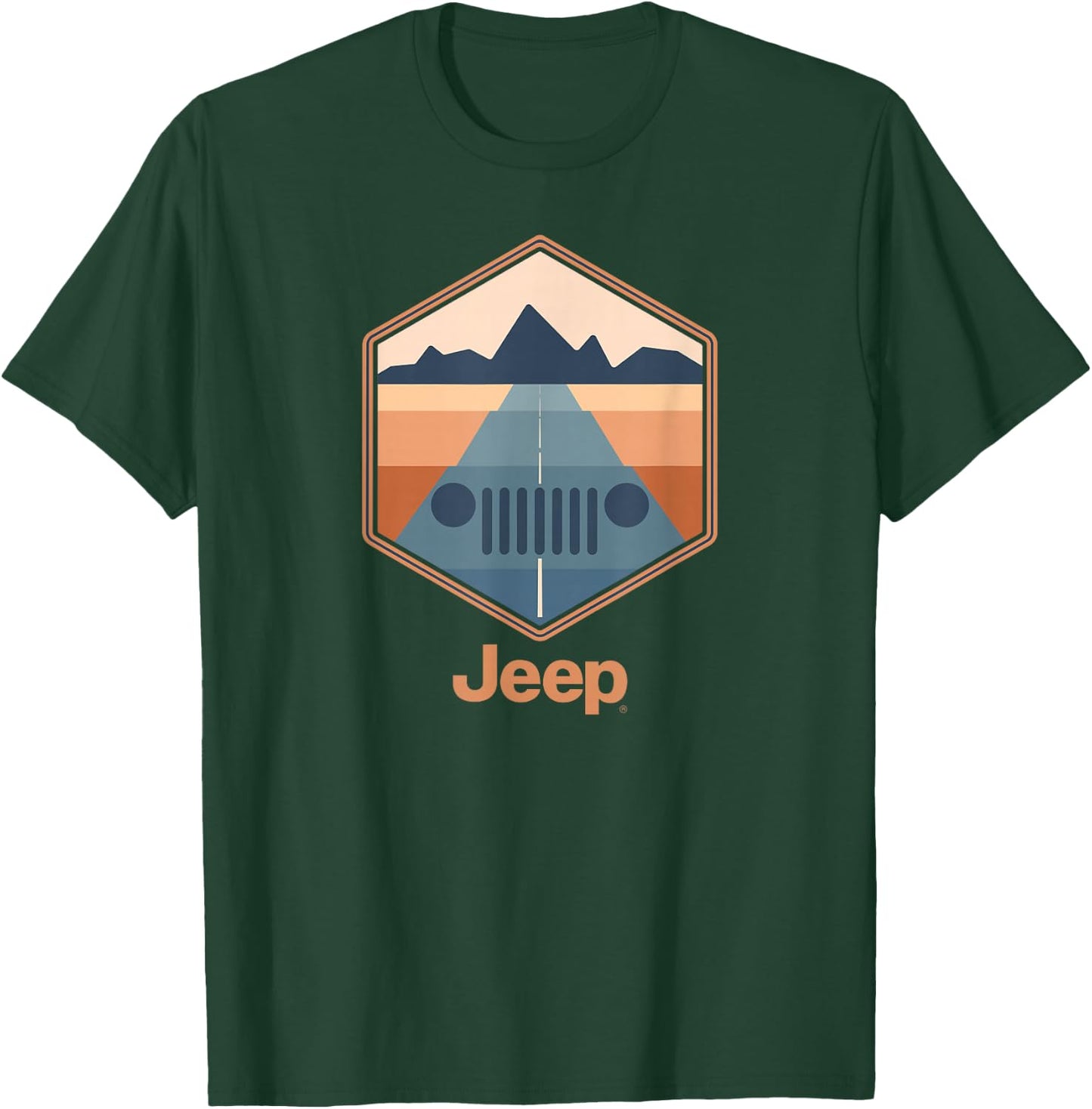Jeep Grille Horizon T-Shirt - T-Shirt | Forest