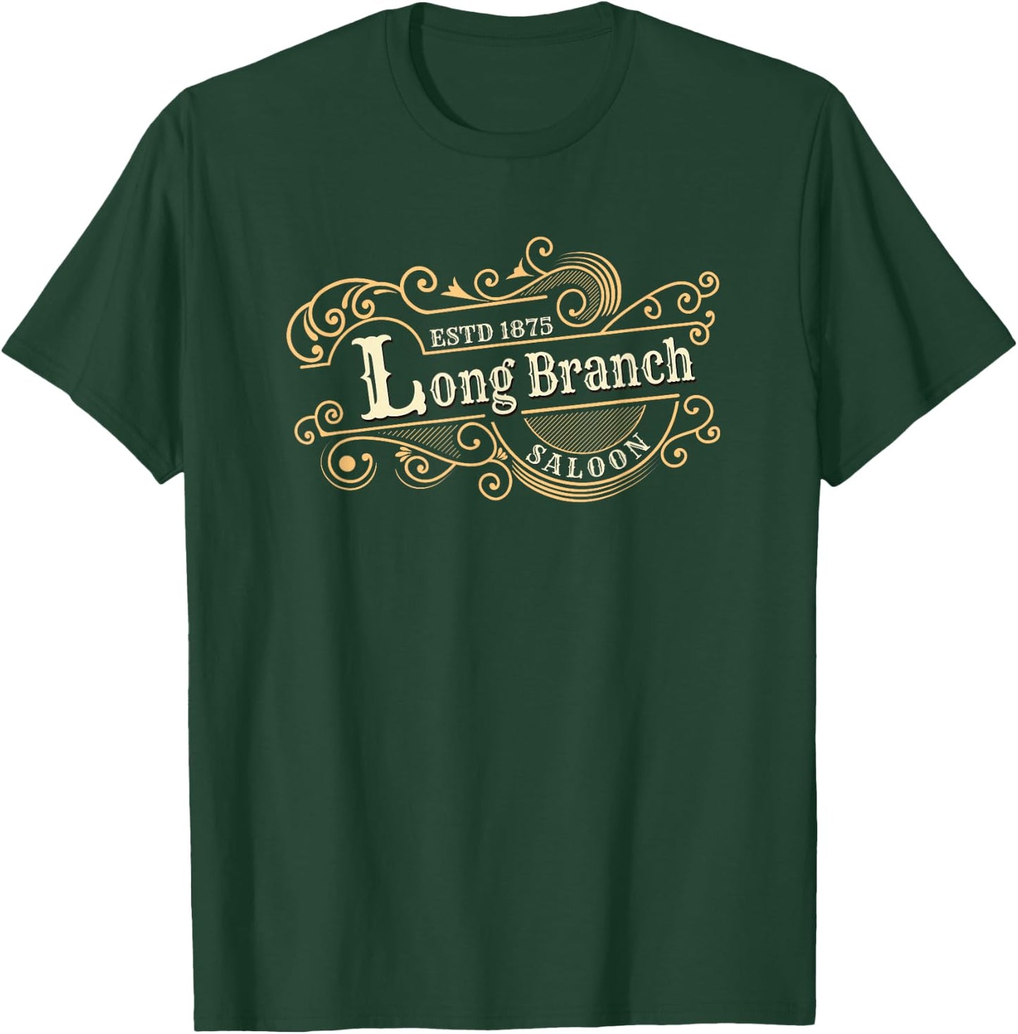 Gunsmoke | Long Branch Saloon Classic TV Western T-Shirt - T-Shirt | Forest