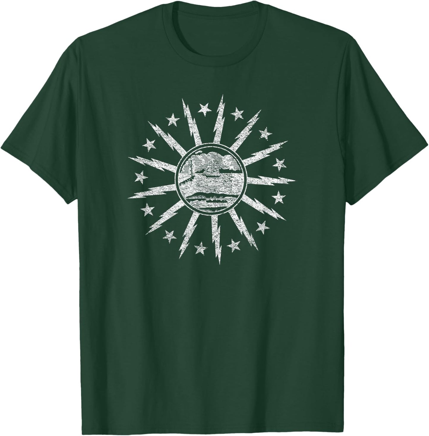 City of Buffalo New York Flag T-Shirt - T-Shirt | Forest