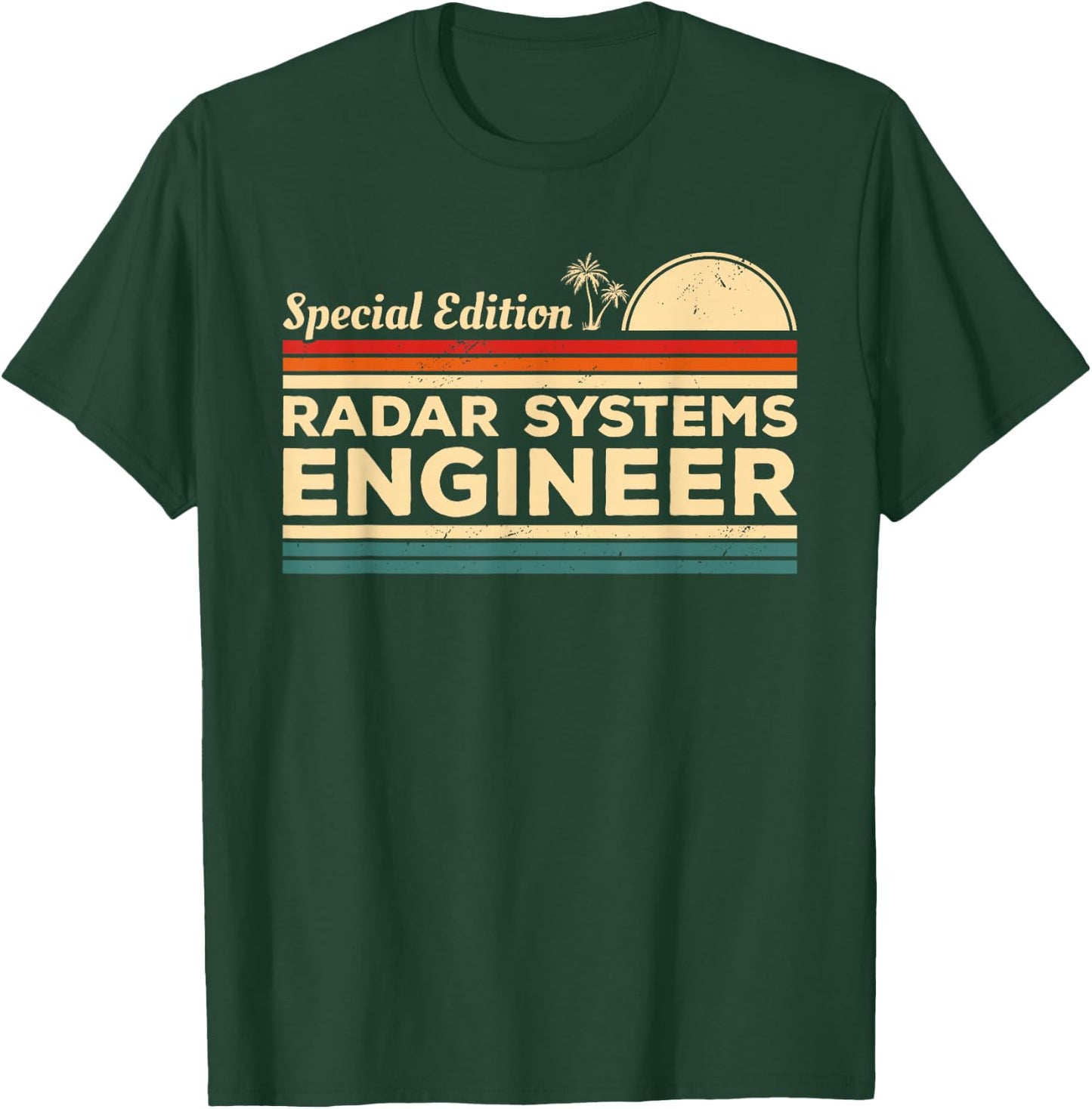 Vintage Radar Systems Engineer T-Shirt - T-Shirt | Forest
