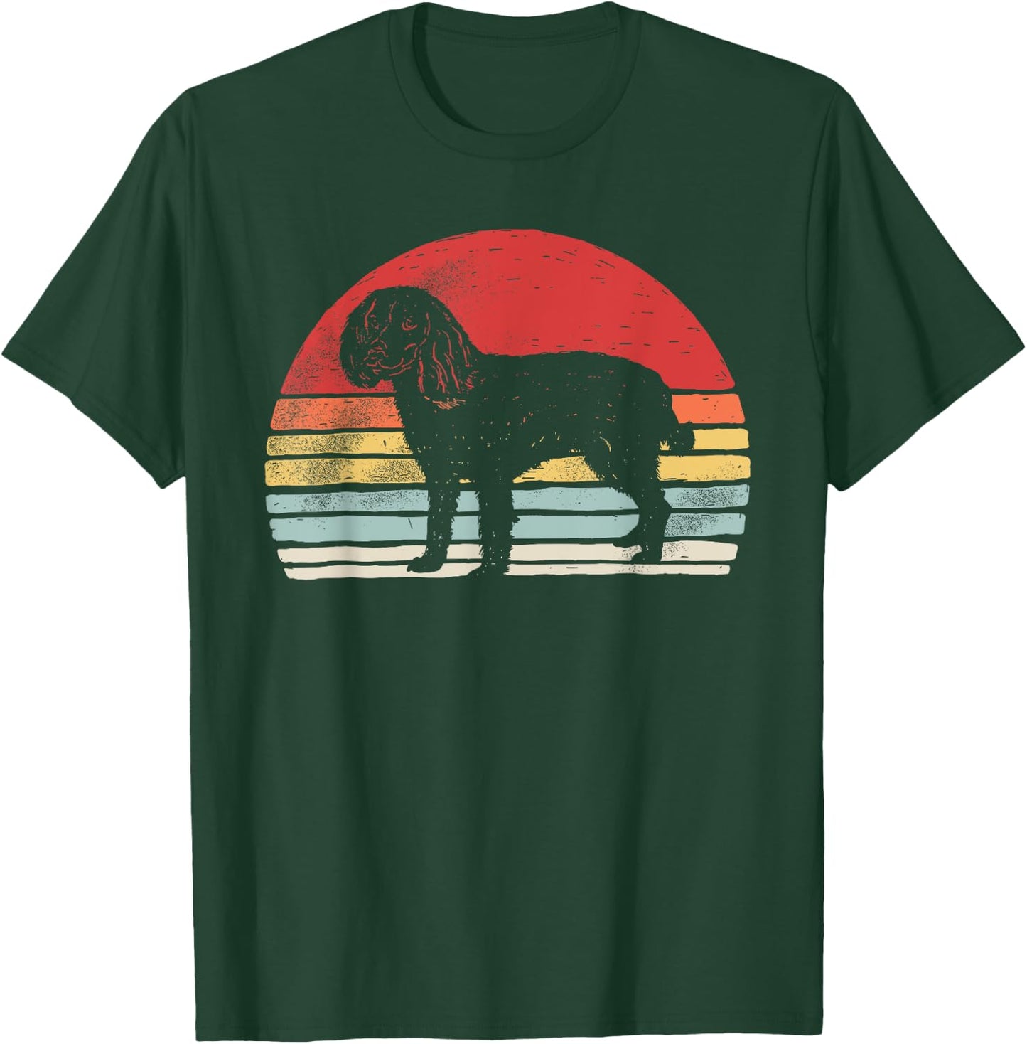 Vintage Retro Boykin Spaniel Dog Breed T-Shirt - T-Shirt | Forest