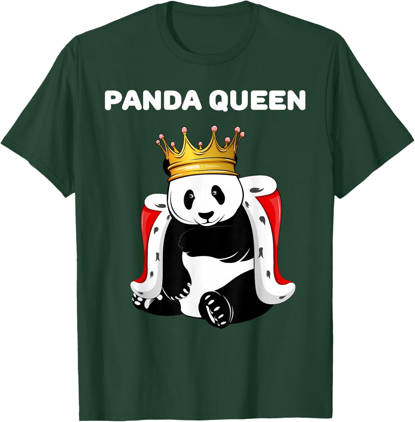 Panda Queen | Panda Design | Girls Panda T-Shirt - T-Shirt | Forest
