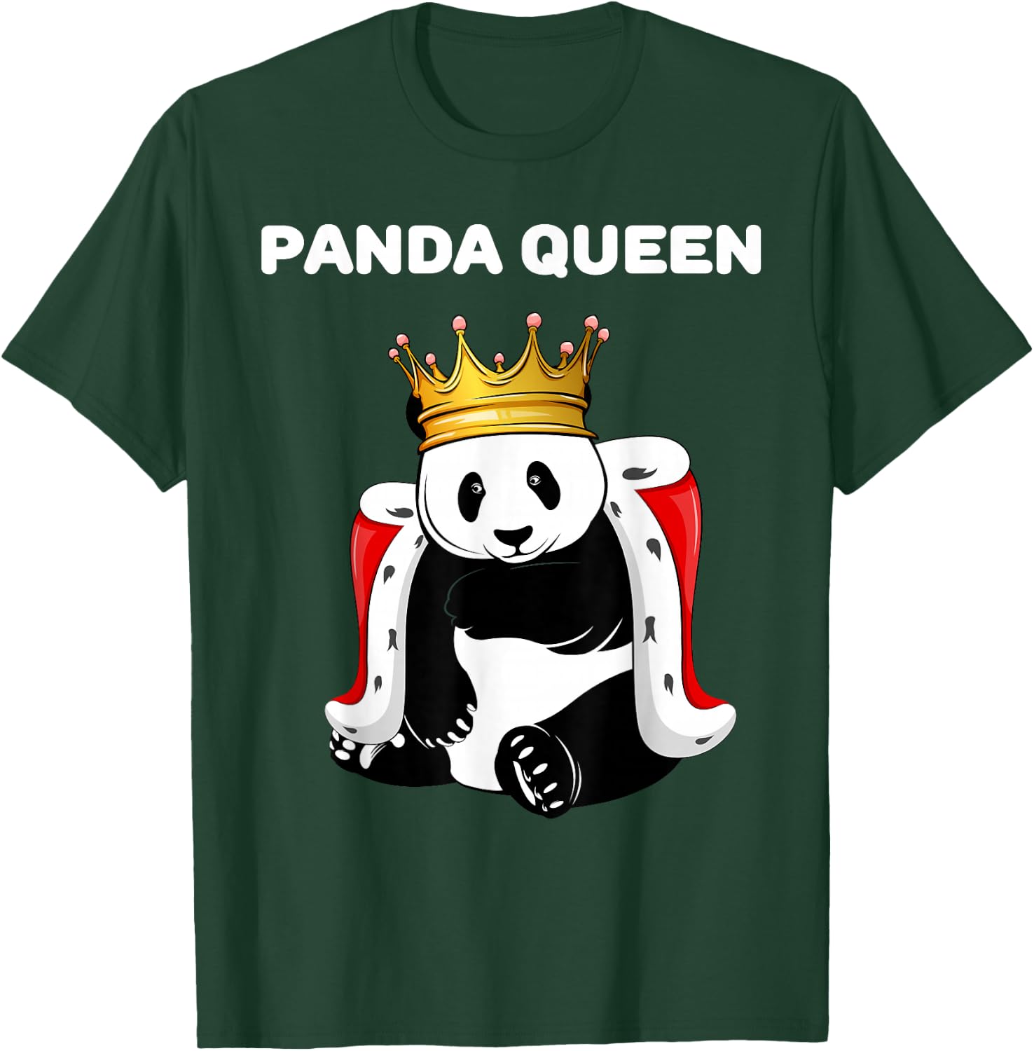Panda Queen | Panda Design | Girls Panda T-Shirt - T-Shirt | Forest
