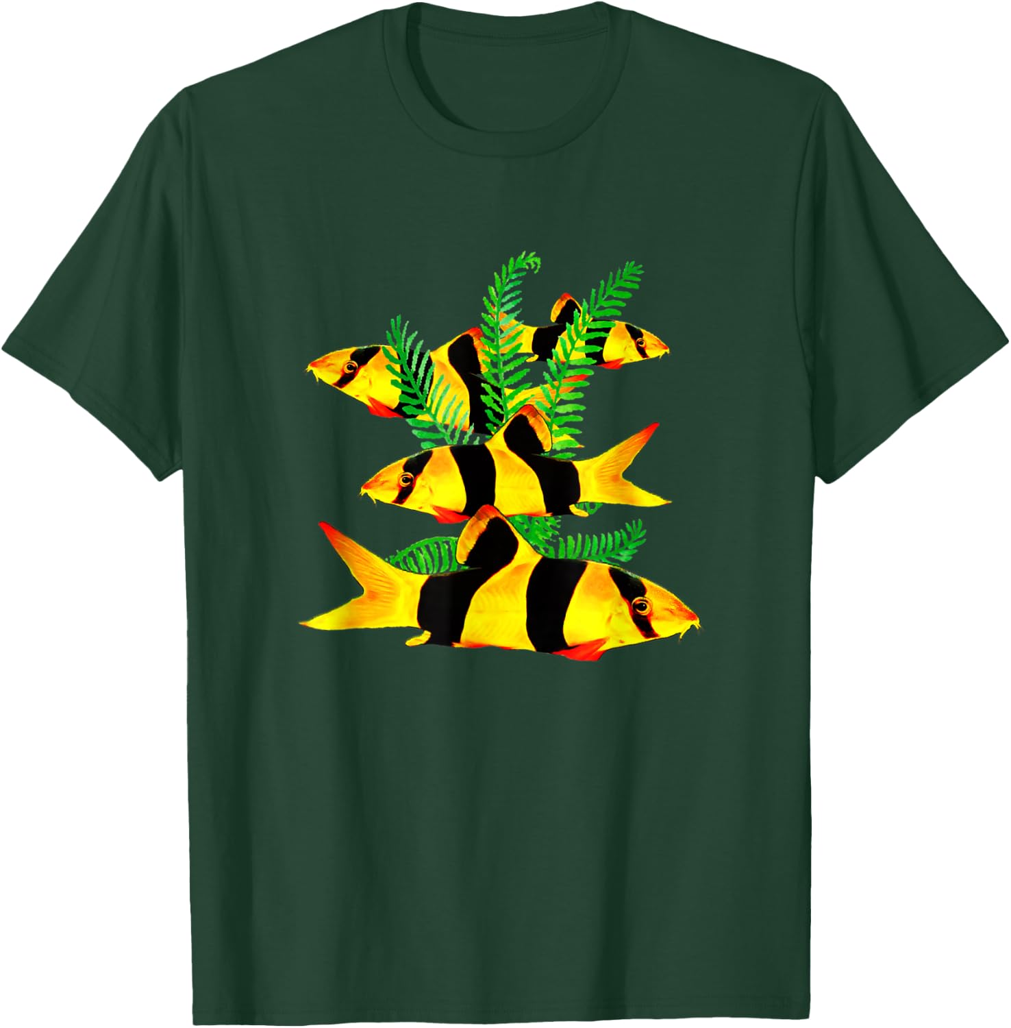 Clown Loaches Under Water Aquarium Loach Lovers Fish T-Shirt - T-Shirt | Forest