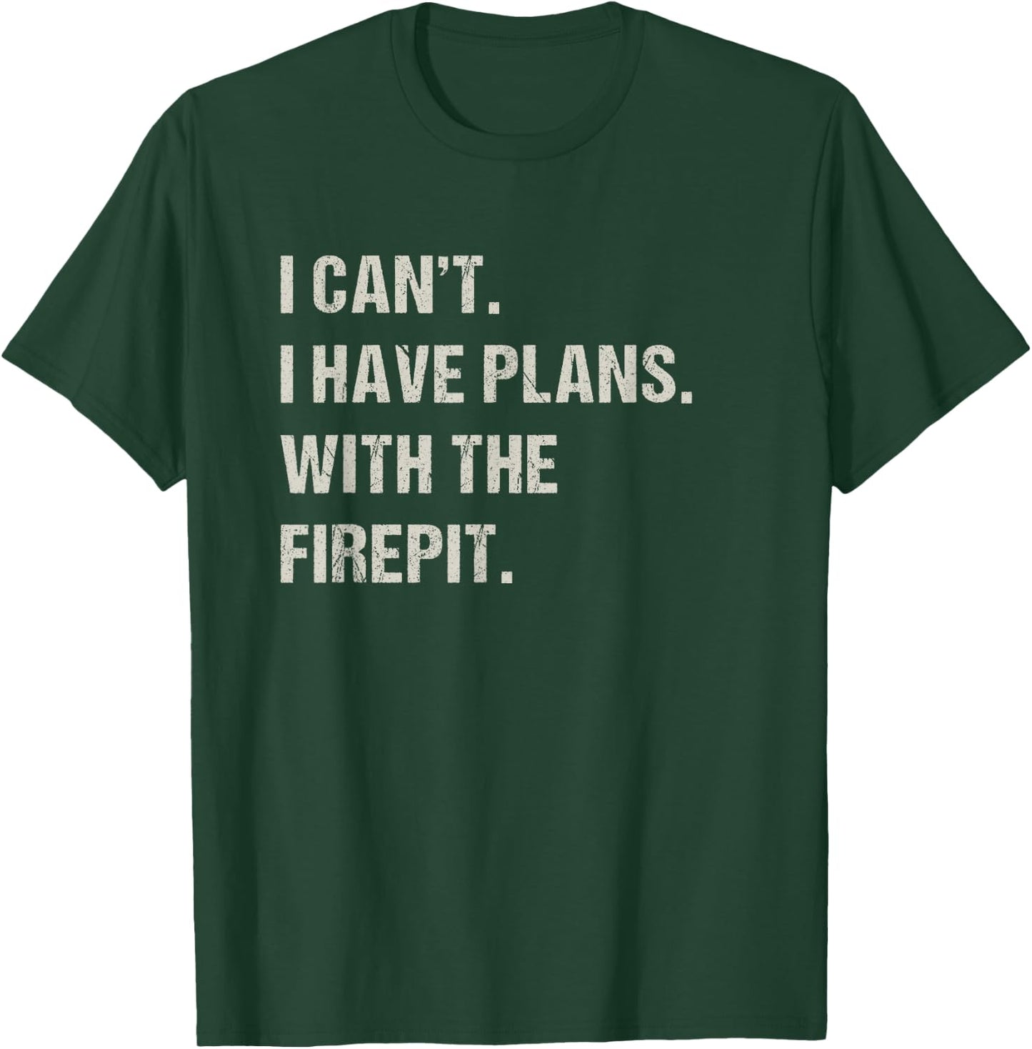 With The Firepit Fireplace Hobby Funny Camping Pastime Camp T-Shirt - T-Shirt | Forest
