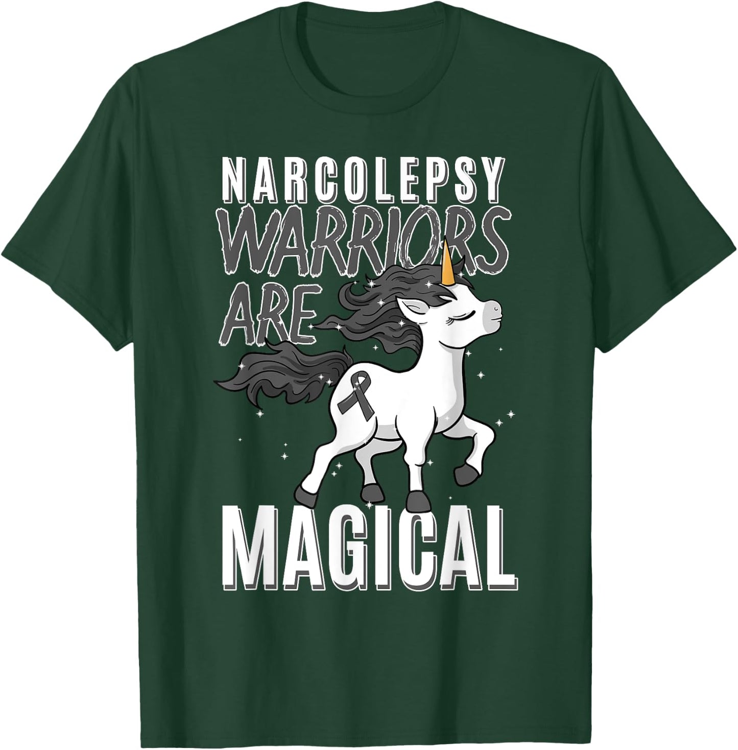 Narcolepsy Warrior Narcoleptic Unicorn Neurological Gift T-Shirt - T-Shirt | Forest