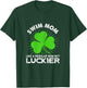 Funny Swim Mom St Patrick's Day Lucky Irish Mama Gift T-Shirt - T-Shirt | Forest