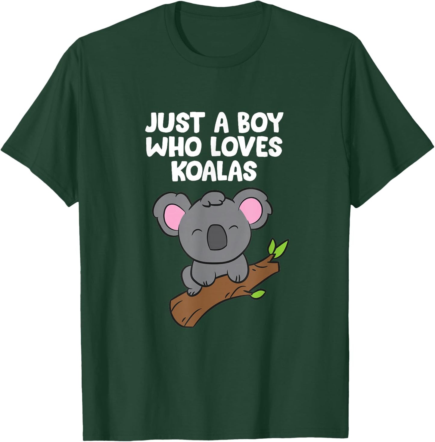 Funny Koala Boy Just a Boy Who Loves Koalas T-Shirt - T-Shirt | Forest