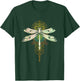Sacred Fractal Geometry Beautiful Insect Pretty Dragonfly T-Shirt - T-Shirt | Forest