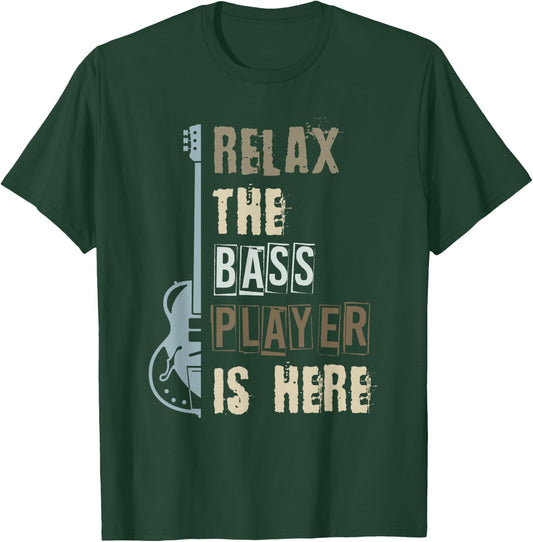 Bassist Gift Musician Bass Guitar T-Shirt - T-Shirt | Forest
