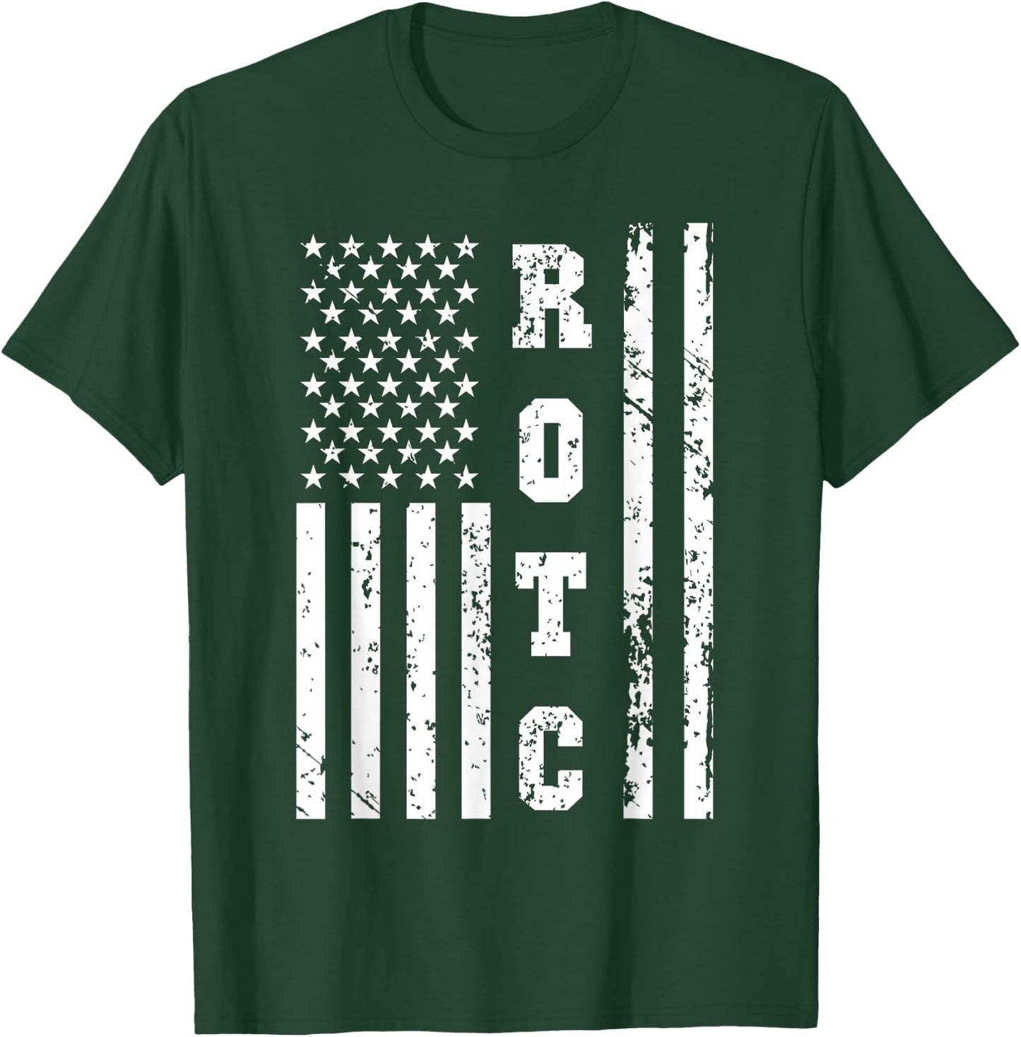 ROTC United States ROT Corps w US Flag T-Shirt - T-Shirt | Forest