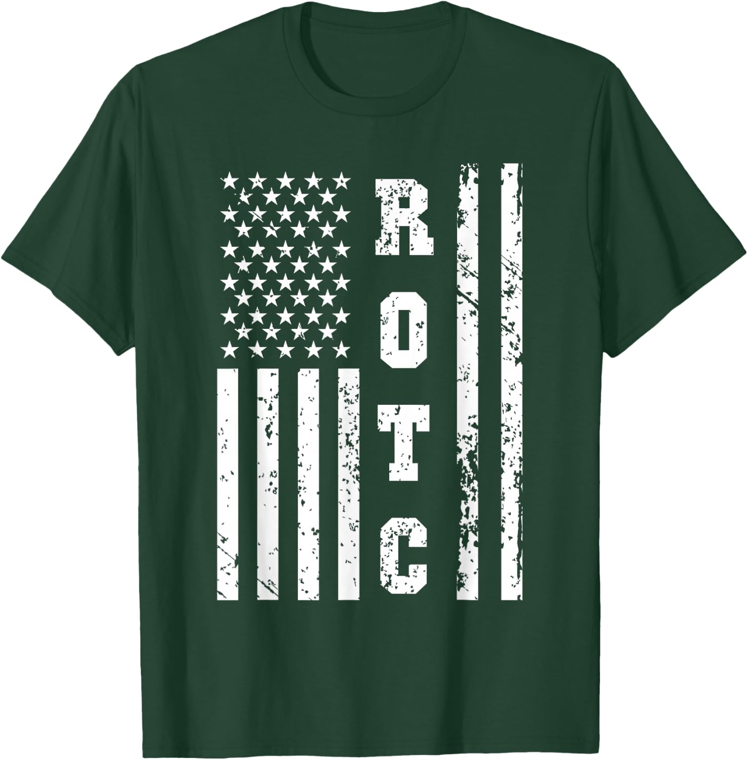 ROTC United States ROT Corps w US Flag T-Shirt - T-Shirt | Forest