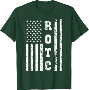 ROTC United States ROT Corps w US Flag T-Shirt - T-Shirt | Forest