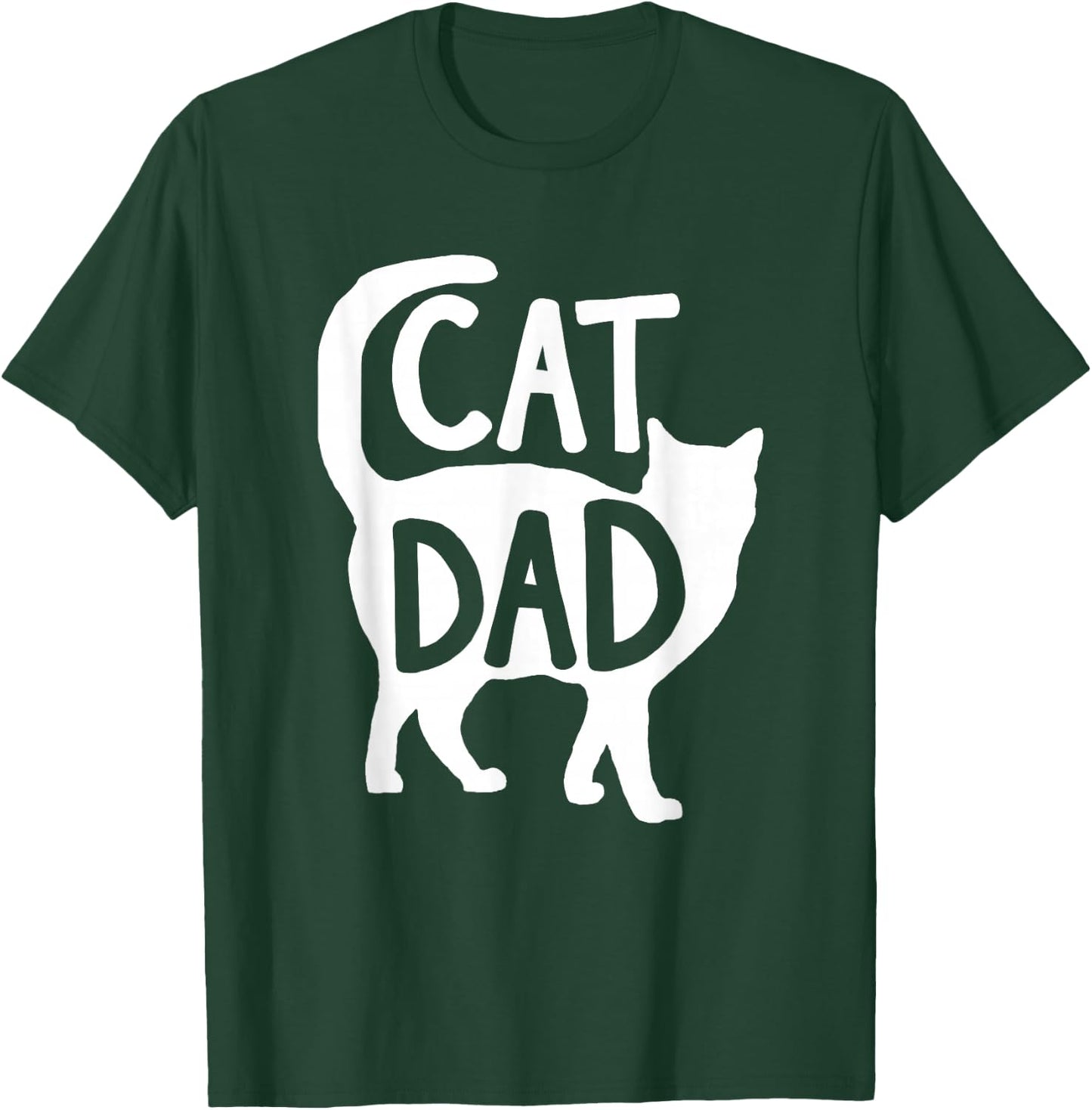 Best Cat Dad Fathers Day Men Kitty Daddy Papa Christmas Meow T-Shirt - T-Shirt | Forest