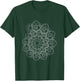 Hexagon Flower Infinite Spiral Fractal Trippy Design T-Shirt - T-Shirt | Forest