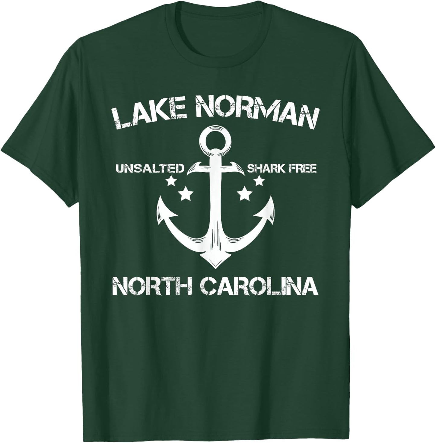 LAKE NORMAN NORTH CAROLINA Funny Fishing Camping Summer Gift T-Shirt - T-Shirt | Forest