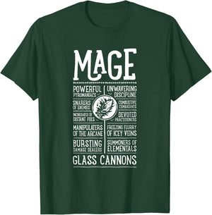 WoW Mage Role Playing Gamer T-Shirt - T-Shirt | Forest