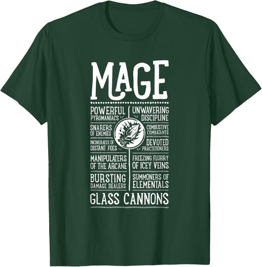 WoW Mage Role Playing Gamer T-Shirt - T-Shirt | Forest