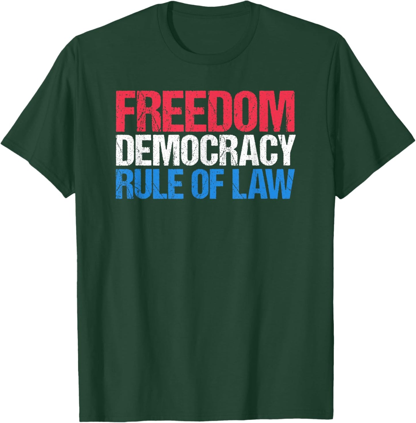 American Pride US Constitution Freedom Democracy Rule of Law T-Shirt - T-Shirt | Forest