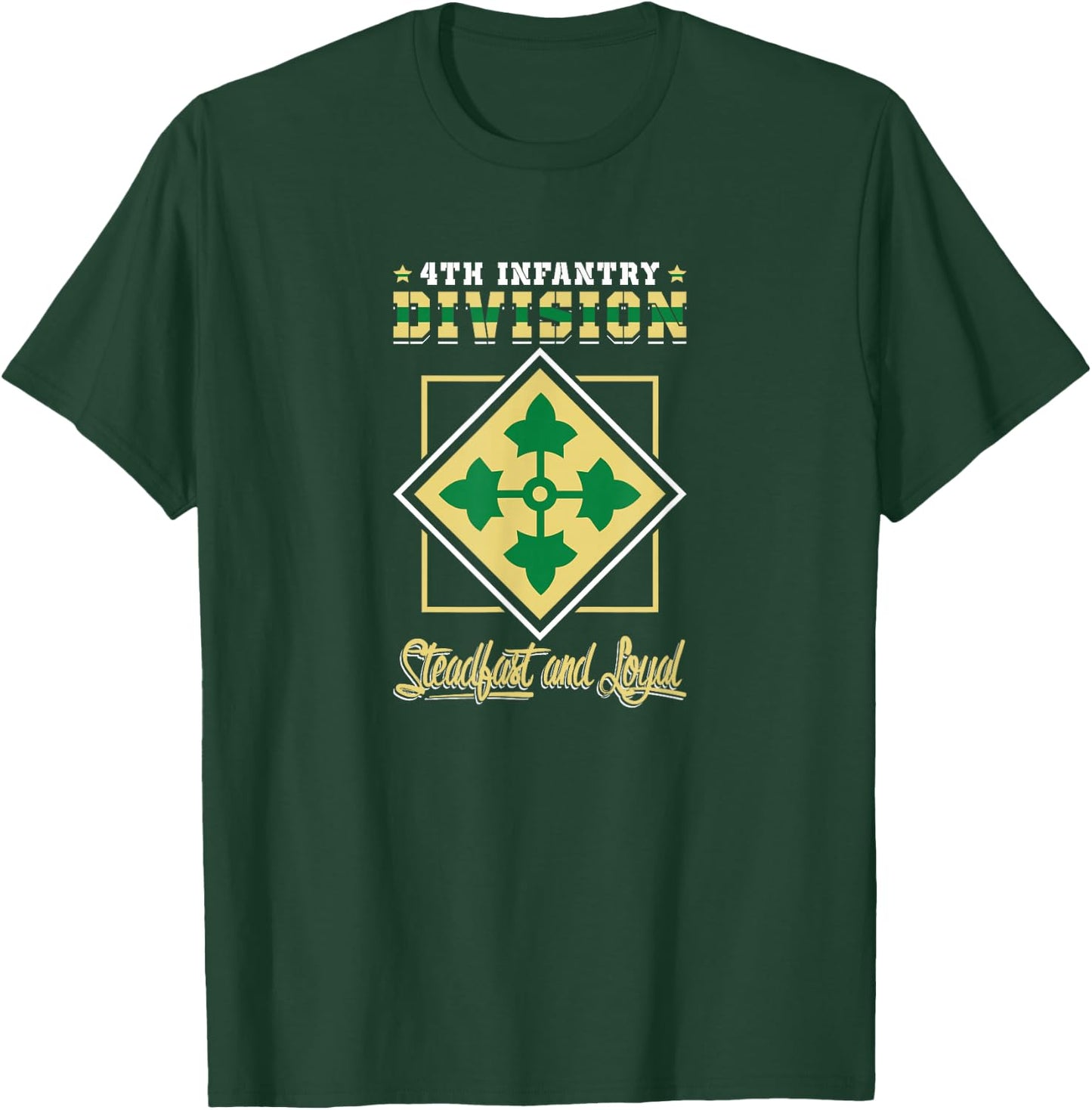 4th Infantry Division Shirt Fourth ID T-Shirt - T-Shirt | Forest