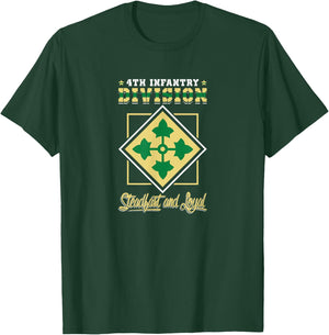 4th Infantry Division Shirt Fourth ID T-Shirt - T-Shirt | Forest