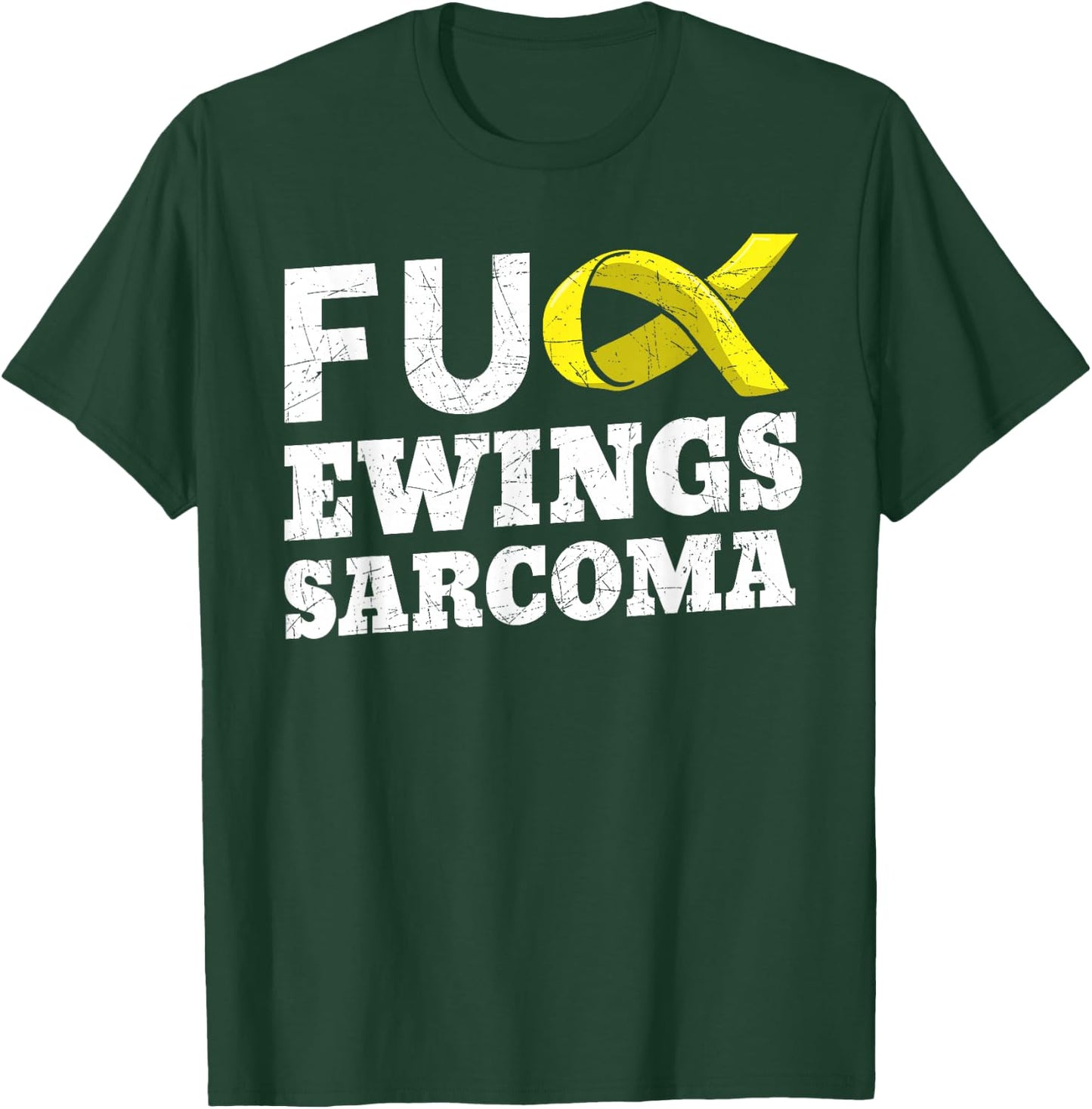 Fuck Ewing's Sarcoma Bone Soft-Tissue Cancer Awareness T-Shirt - T-Shirt | Forest