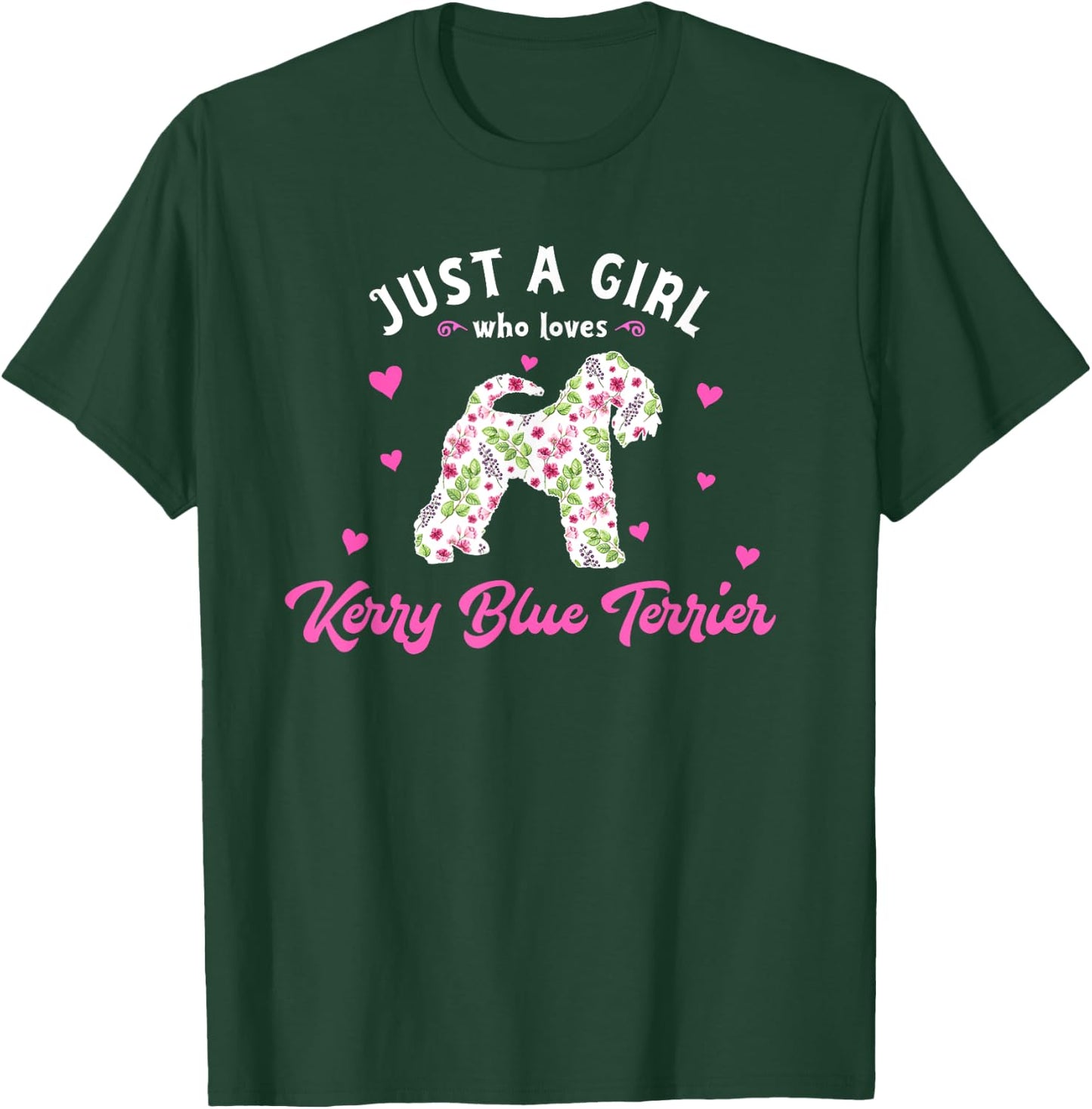 Just a Girl who Loves Kerry Blue Terrier T-Shirt - T-Shirt | Forest