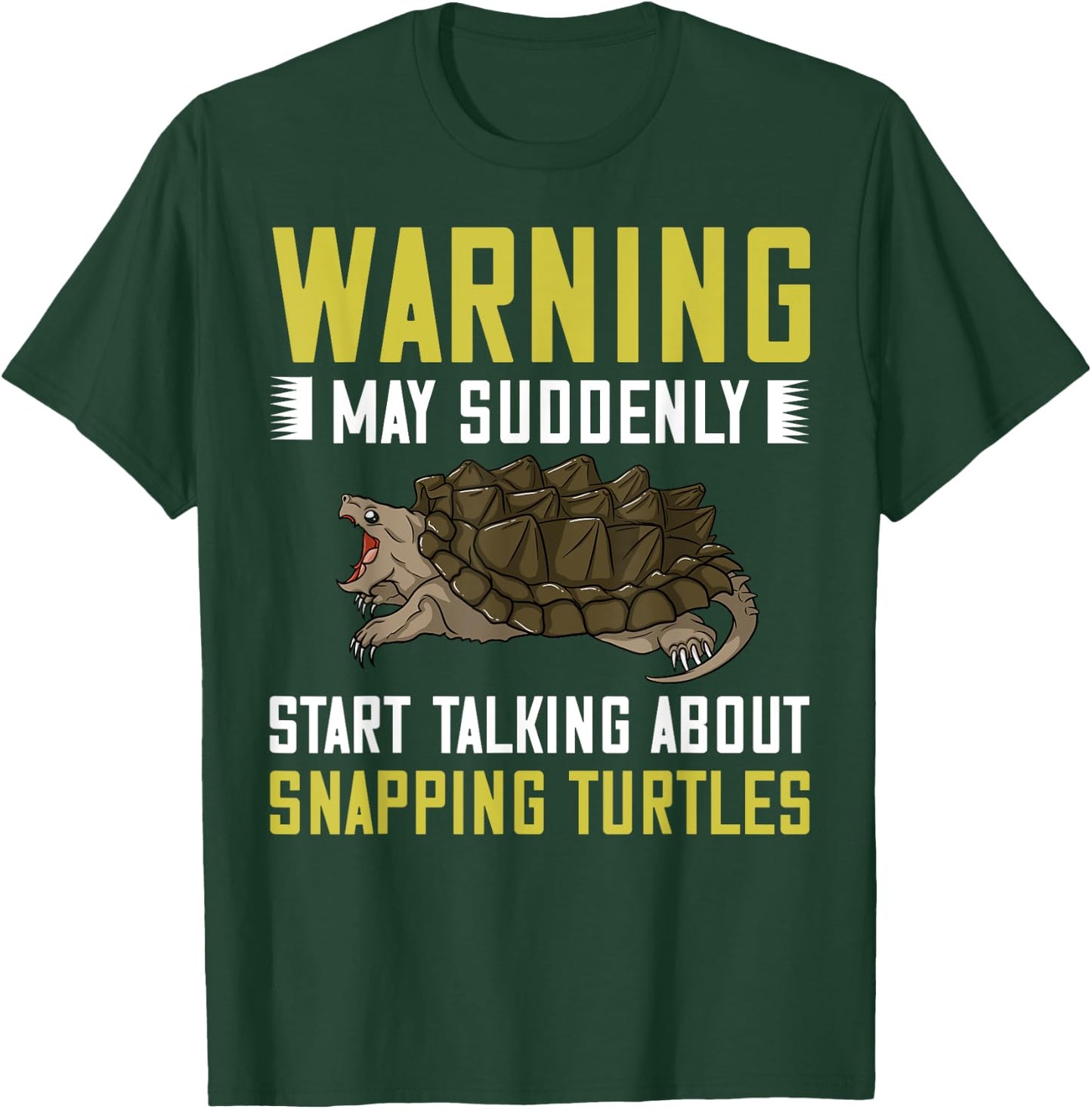 Snapping Turtle Alligator Pet Shell T-Shirt - T-Shirt | Forest