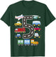 5 Year Old Transportation Birthday Car Train Plane 5th Gift T-Shirt - T-Shirt | Forest