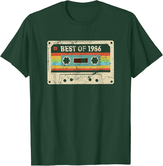 Best 1986 Vintage 39 Year Old Bday Men Women 39th Birthday T-Shirt - T-Shirt | Forest
