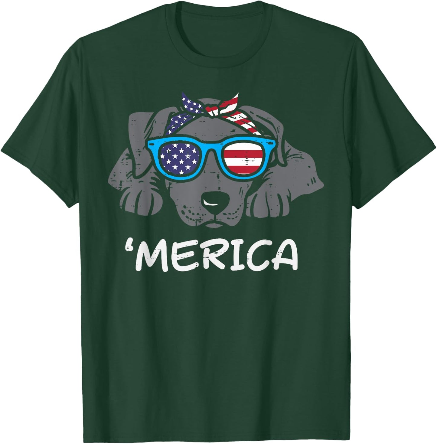 Merica Pitbull Pit American USA 4th Of July Fourth Dog Women T-Shirt - T-Shirt | Forest
