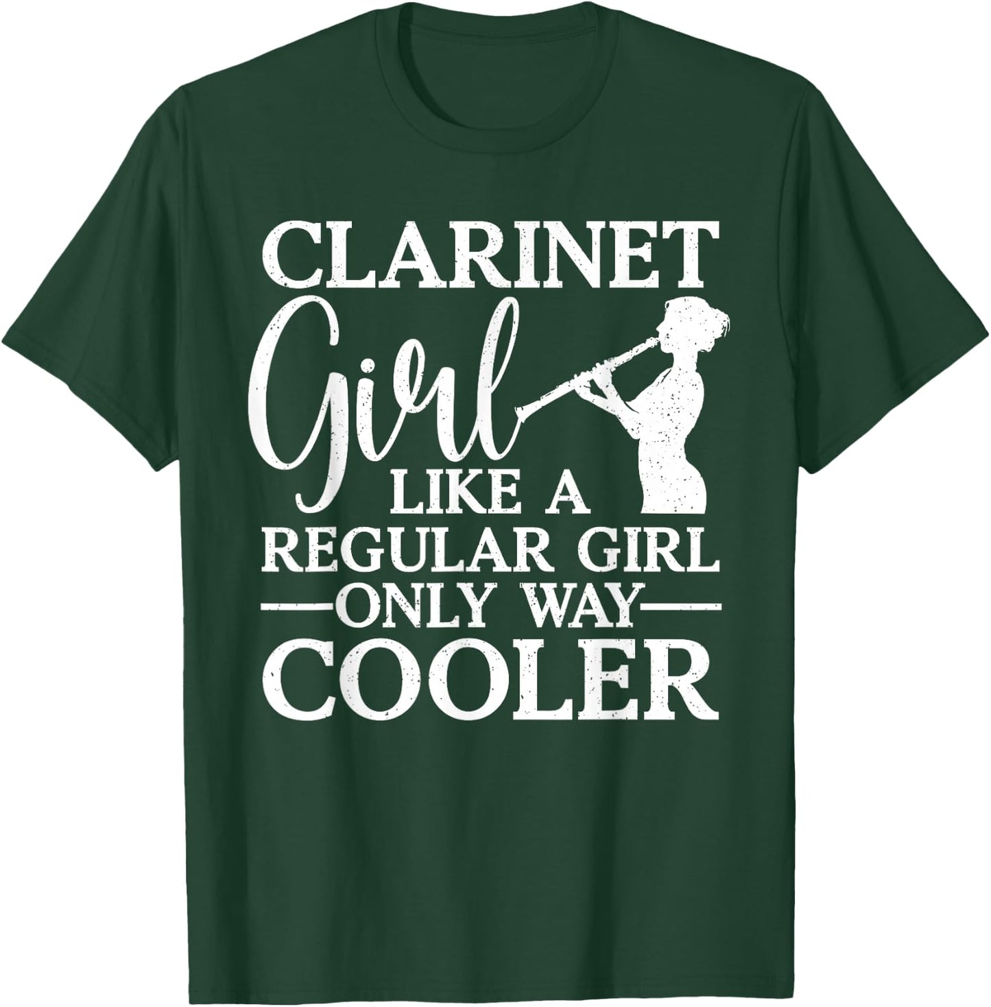 Funny Clarinet Art Teen Girls Music Clarinet Lover T-Shirt - T-Shirt | Forest