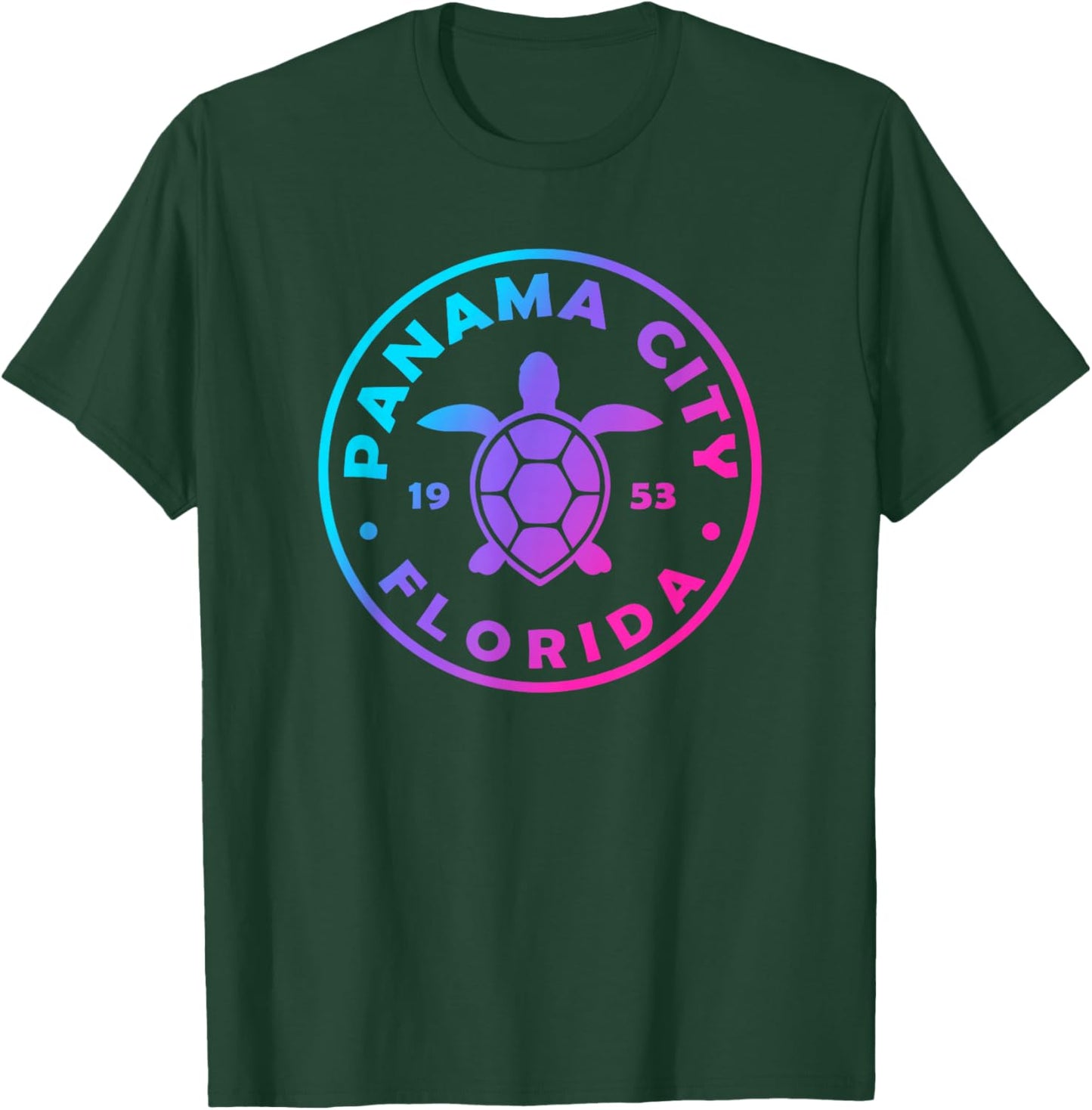 Panama City Florida Sea Turtle Tie Dye Beach Vacation Kids T-Shirt - T-Shirt | Forest