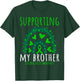 Green Rainbow Hearts CP Brother Cerebral Palsy Awareness T-Shirt - T-Shirt | Forest