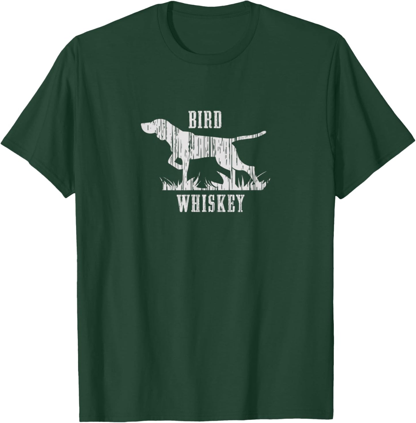 Bird Whiskey Dog T-Shirt - T-Shirt | Forest