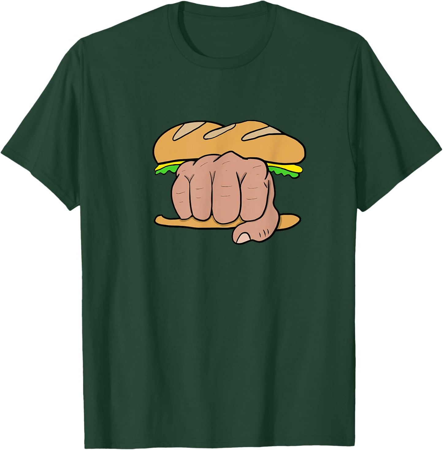 Knuckle Sandwich Funny Gift Chef Fighter T-Shirt - T-Shirt | Forest