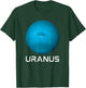 Solar System 7th Planet Uranus Outer Space T-Shirt - T-Shirt | Forest