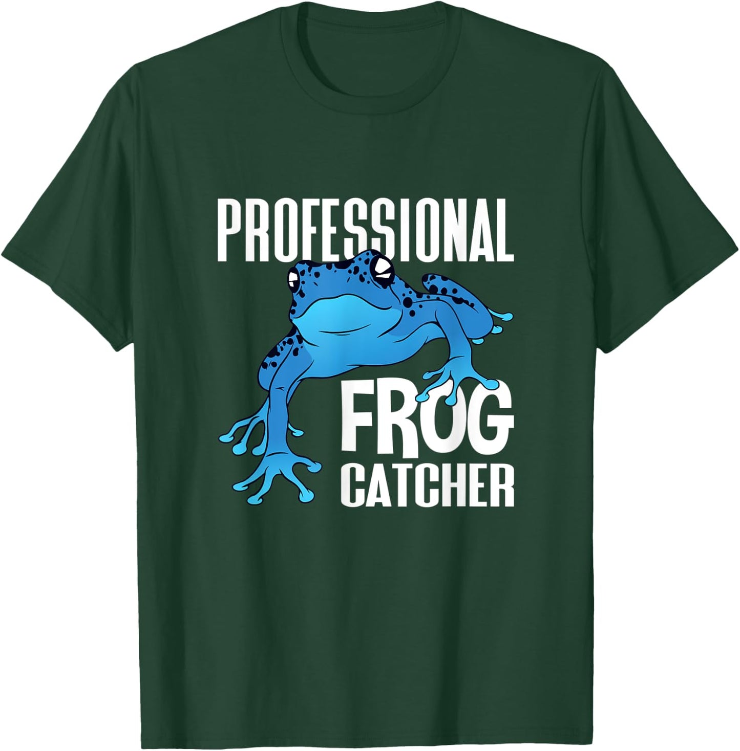 Professional Frog Catcher Boy Toad Lover Girl Frog Hunter T-Shirt - T-Shirt | Forest