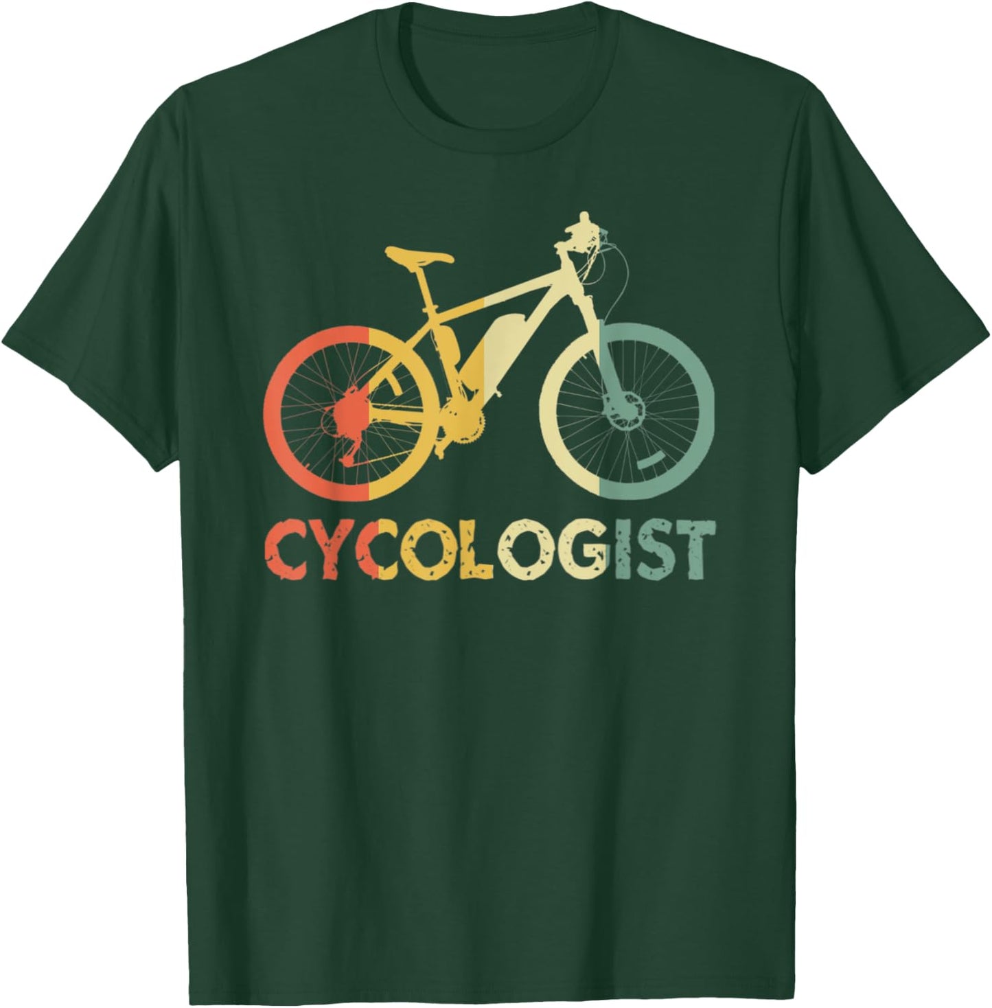 Cycologist Cycling Bicycle Cyclist Road Bike Cycology Gifts T-Shirt - T-Shirt | Forest