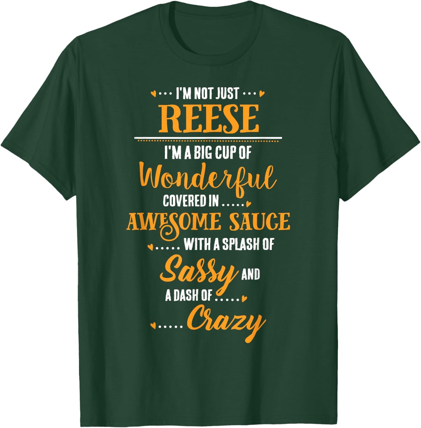 Inked Creation - Reese Big Cup of Awesome Sassy Classy Crazy T-Shirt - T-Shirt | Forest