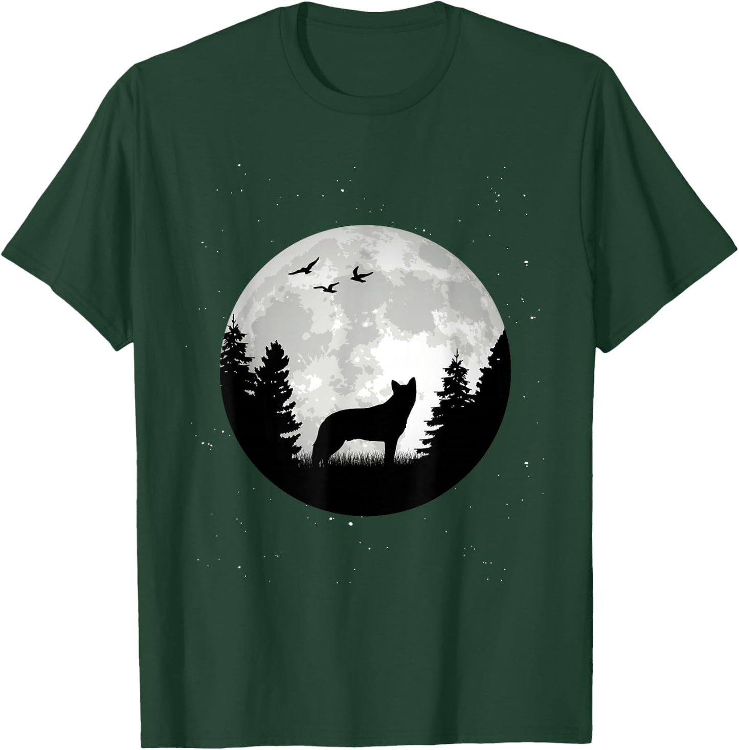 Australian Cattle Dog Moon Dog Owners T-Shirt - T-Shirt | Forest