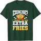 Funny Workout Gym Exercise I Thought You Said Extra Fries T-Shirt - T-Shirt | Forest