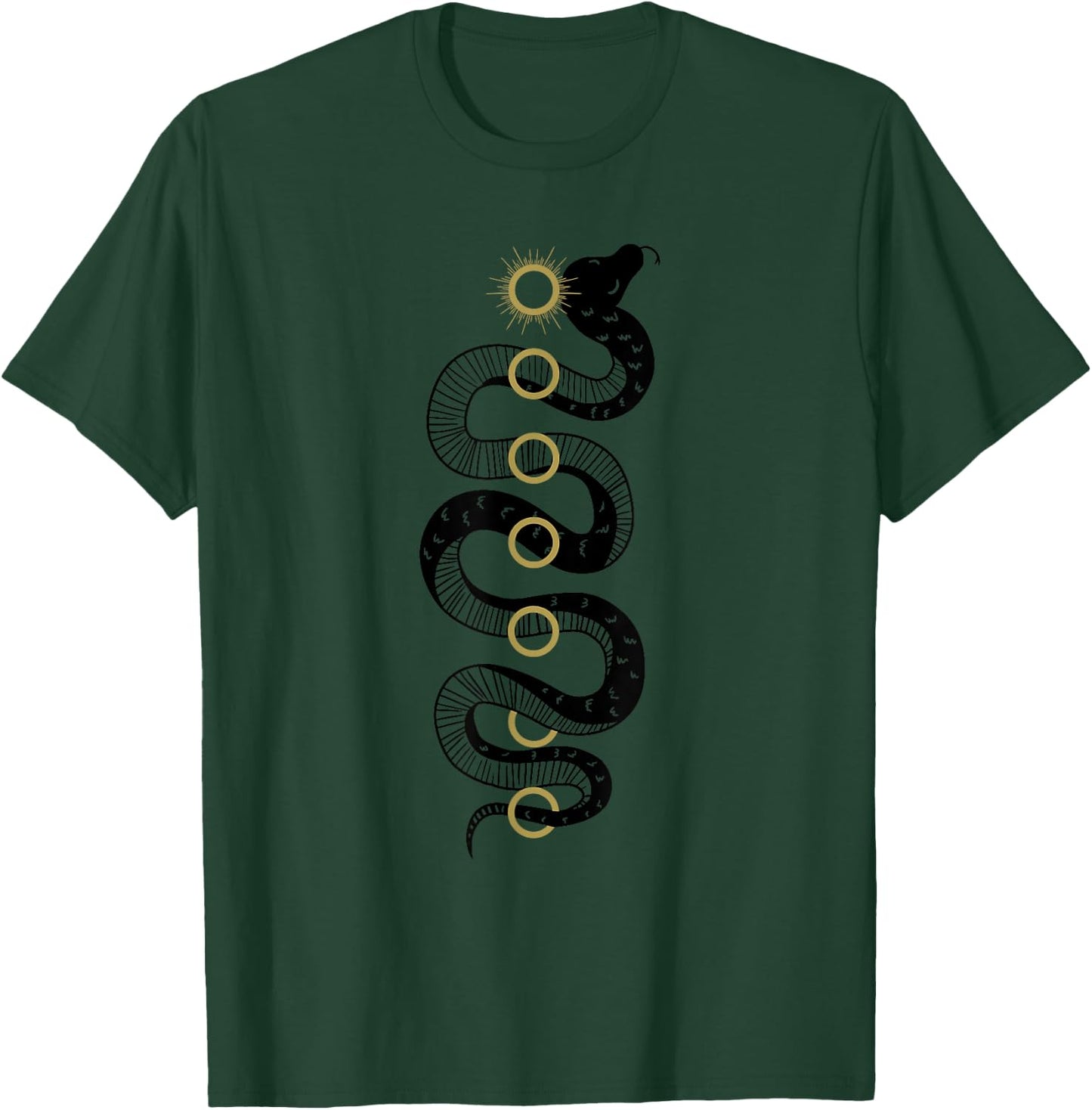 Chakra Snake Sun Vintage Kundalini Hinduism Yoga Lover Gift T-Shirt - T-Shirt | Forest