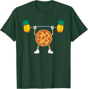 Pizza Lifting Pineapple Pizza Hawaiian Pizza Workout Gym T-Shirt - T-Shirt | Forest